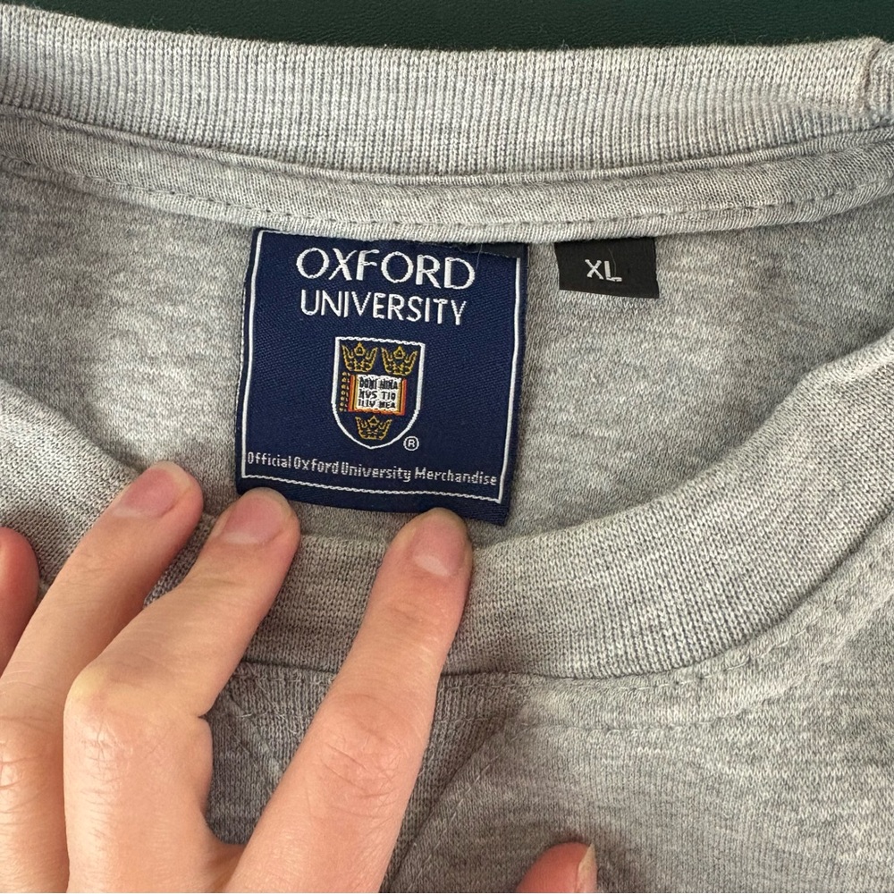 Vintage Official Oxford University Merchandise Crewneck Sweatshirt XL Preppy 308 - Picture 5 of 8